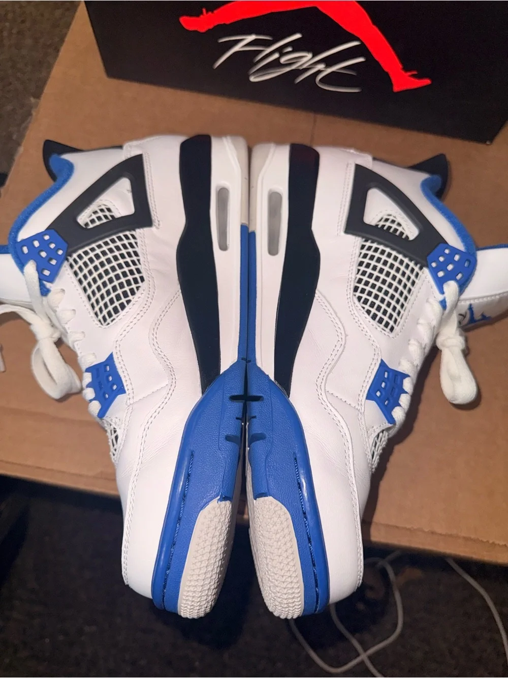 Air Jordan 4 Retro Motorsport 2017 size 9 PREOWNED EXCELLENT OG BOX